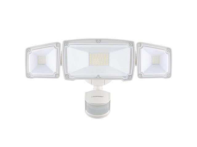 Lepower 3500lm Led Security Lights 39w Super Bright Outdoor Motion Sensor Light 6000k Ip65 Waterproof 3 Adjule Heads Etl Certified