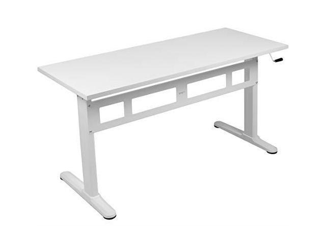 Black Electric Height Adjule 44 X 24 Inch Desk Frame With Table Top Complete Standing Workstation Deskv100ze Newegg Com
