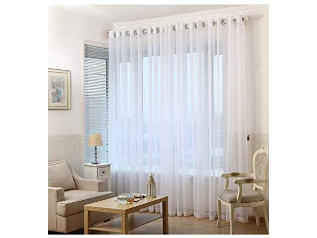 Waterproof Grommet Indoor Outdoor Curtains Patio Privacy Off White