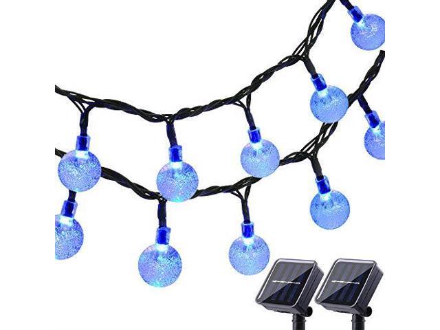 Lyhope Solar Outdoor String Lights 20 Ft 30 Led Crystal Ball String Lights 20 Ft 30 Led Crystal Ball