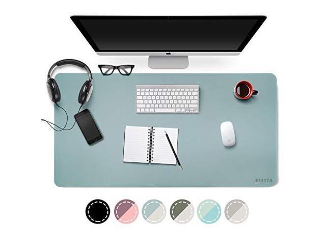 Dual Sided Desk Pad 2019 Upgrade Sewing Pu Leather Office Desk Mat