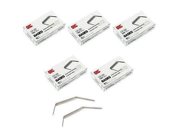 Officemate Prong Paper Fastener Bases Only Box of 100 2 inch Capacity 99854 2.75 inch Base