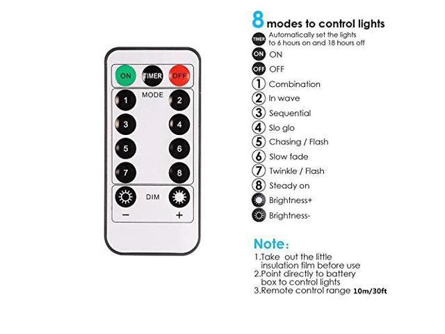 Patio Umbrella Lights Cordless Parasol String Lights With Remote