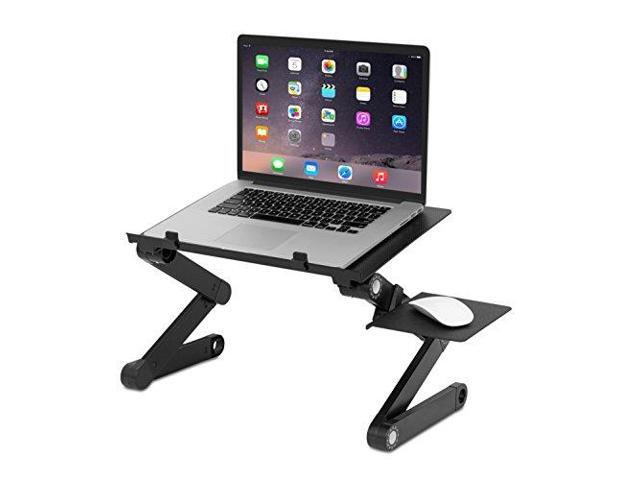 Laptop Stand Tray Lapdesk Adjule Foldable Lightweight Table Desk Standing Aluminum Newegg Com