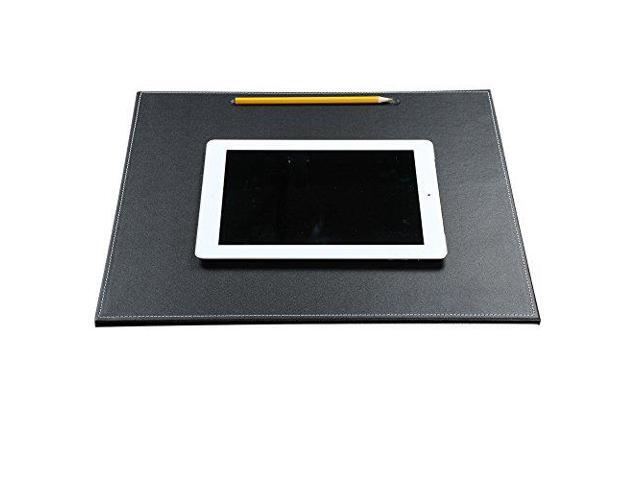 16 X14 Desk Blotter Leatherette Laptop Mat Large Protector Mouse Pad With Pen Trough Black Newegg Com