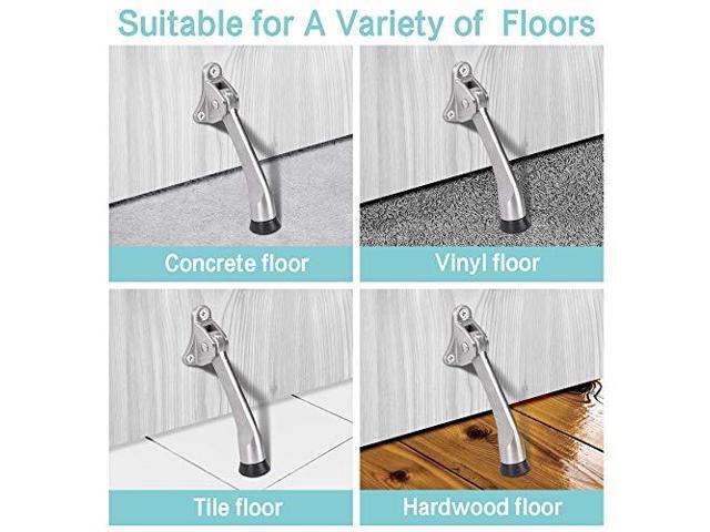 Garage Door Door Stopper Hinge Wood Floor 2 Pack 4 Inch Kickdown