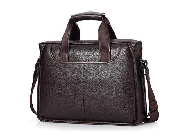 Mens Briefcase Leather Business Work Bag 14 Inch Laptop Messenger Iaptop Handbag For Men Newegg Mens Briefcase Leather Business Work Bag 14 Inch Laptop Messenger Iaptop Handbag For Men Newegg