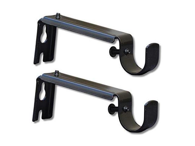 Adjustable Curtain Rod Extension Brackets Or Frac34 Inch Rod