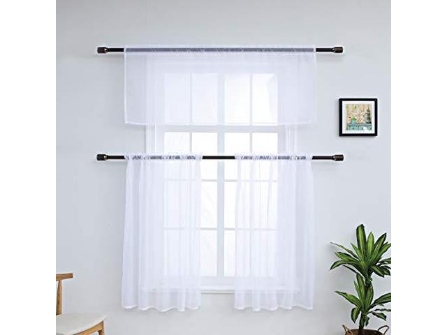 3 Pieces Erfly Kitchen Sheer Curtains Tier And Valance Set Printed Plant Short Curtain For Living Room Bedroom Rod Pocket Top Drape 3 Pieces Erfly Kitchen Sheer Curtains Tier And Valance Set Printed Plant Short Curtain For Living Room Bedroom Rod Pocket Top Drape