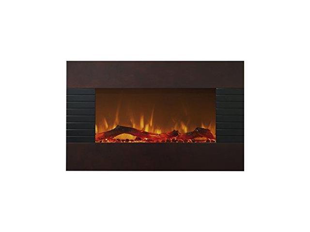 Northwest 80 455s Mini Curved Black Fireplace With Wall Floor