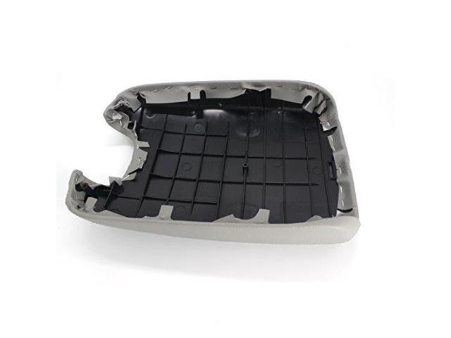 Ezzy Auto Black Leather Suture Console Armrest Lid Cover for 2008 2009 2010 2011 2012 Honda Accord Center Console Cover Lid