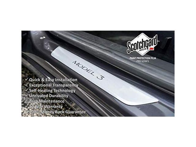 Tesla Model 3 Door Sill Protector Kit Set Of 2 Clear