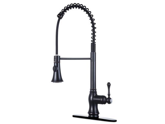 Oil Rubbed Bronze Kitchen Faucet With Pull Down Sprayer Antique