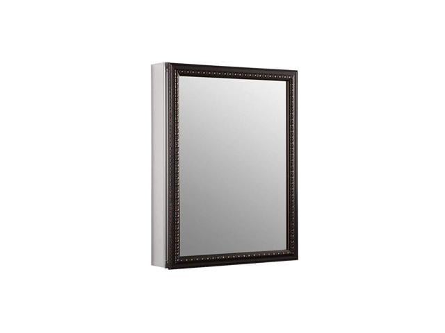 Kohler K 2967 Br1 20 Inch X 26 Inch Aluminum Bathroom Medicine Cabinet With Oil Rubbed Bronze Framed Mirror Door Recess Or Surface Mount Newegg Com