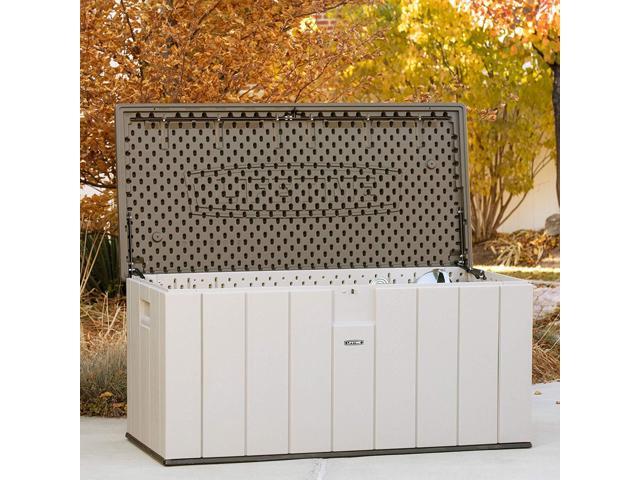 Lifetime 60254 Heavy Duty Outdoor Storage Deck Box 150 Gallon Lifetime 60254 Heavy Duty Outdoor