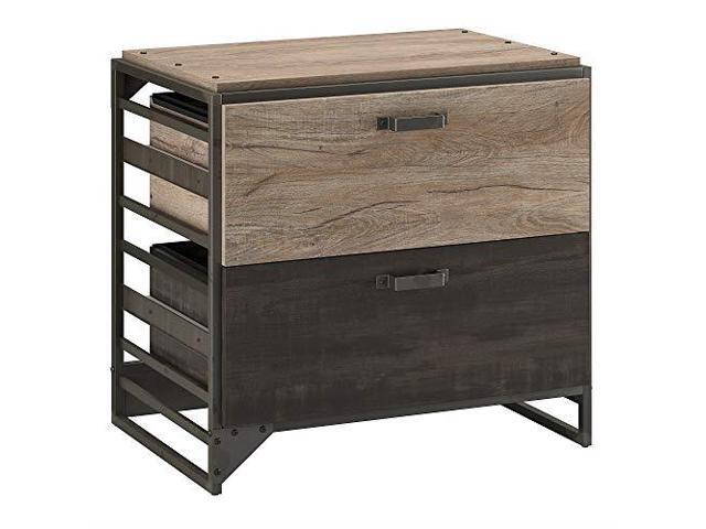 Refinery Lateral File Cabinet In Rustic Gray Newegg Com