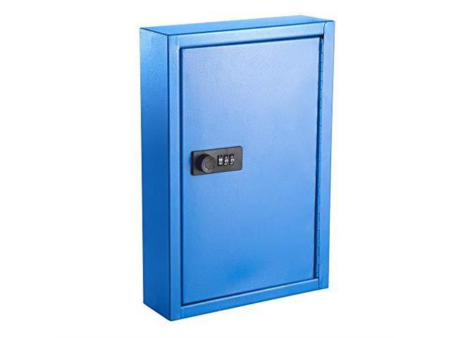 Secured 40 Key Cabinet With Combination Lock Holds 40 Keys Blue File Cabinets Newegg Com