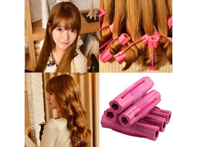 Diy Wavy Hair Tools Foam Sponge Hair Curler Travel Home Use Soft