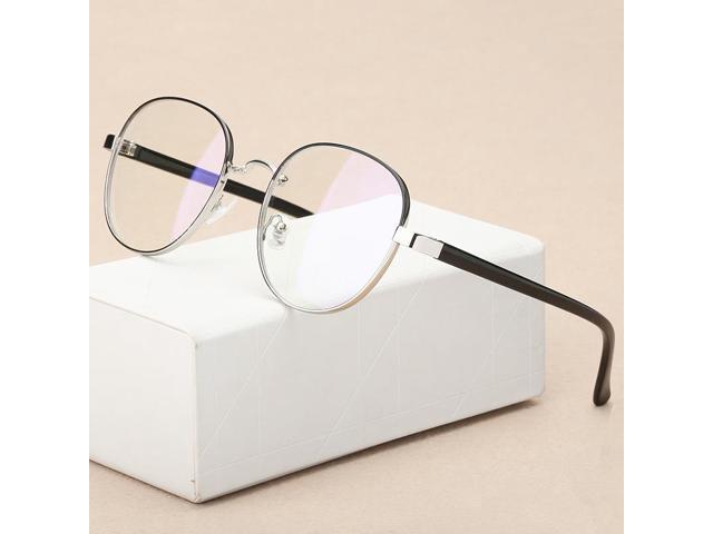 retro transparent glasses