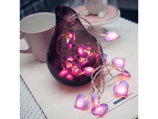 150cm Pink Led Fairy Lights Love Heart 10leds Lantern Navidad String Lights Holiday Lighting Bedroom Home Luces Led Decoracion