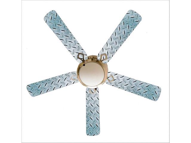 Diamond Plate Garage Shop Den 52 Ceiling Fan With Lamp