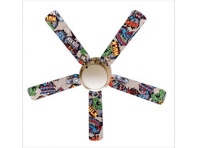 Marvel Avengers Super Heroes 52 Ceiling Fan And Lamp Newegg Com