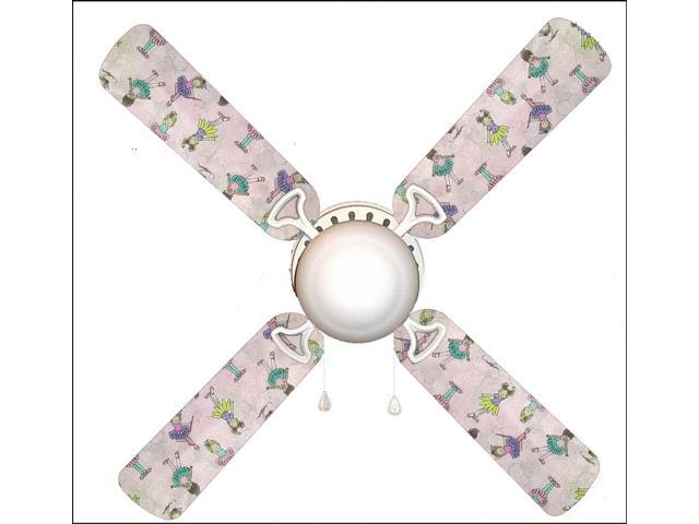 Ballerina Baby Little Girl 42 Ceiling Fan And Lamp Newegg