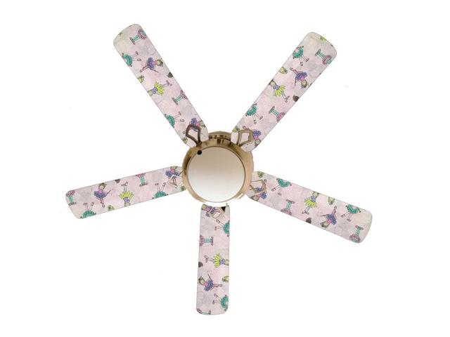 Ballerina Baby Little Girl 52 Ceiling Fan With Lamp Newegg