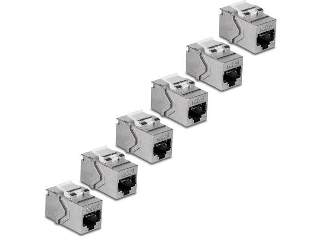 TRENDnet Cat6A RJ45 Keystone Inline Coupler Keystone Jack, 6-Pack, TC ...