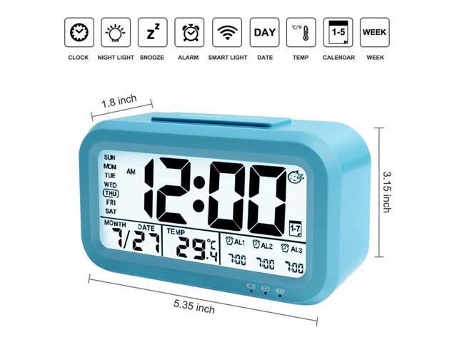Digital Alarm Clock Backlight Lcd, Alarm Clock Backlight