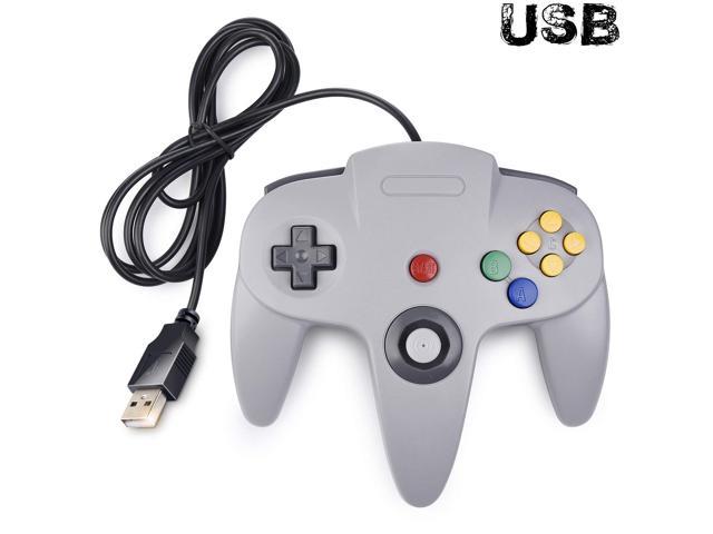 2 Pack Game Controllers N64 Bit USB PC Wired Game Pad Controllers Joystick for Windows PC MAC Linux Raspberry Pi 3 