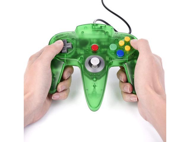 usb game controller joypad joystick gaming for nintendo n64 pc mac grey