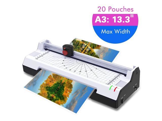 20 Pouches A4 Photo Hot Thermal Laminator Fast Speed Film Laminating Machine 