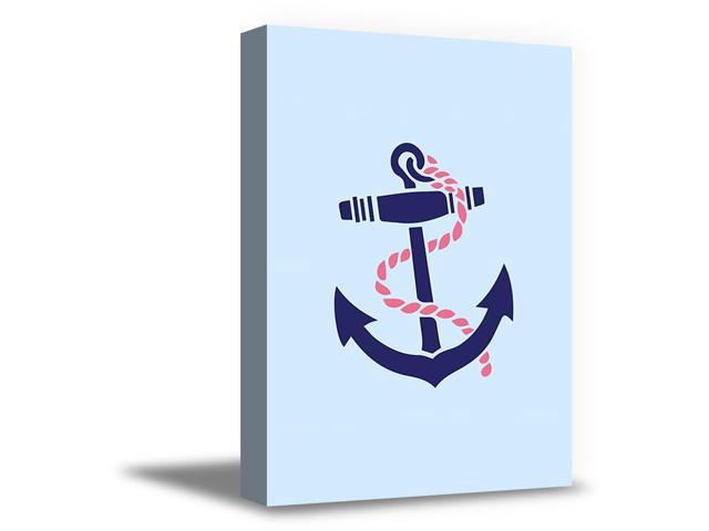 Awkward Styles Anchor Illustration Marine Framed Canvas Nautical Kids Room Prints Art Gifts For Kids Baby Room Design Funny Art For Kids Newborn Baby