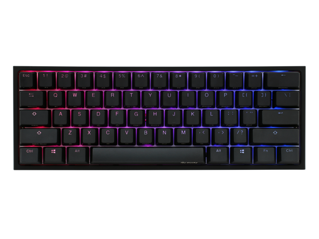 Ducky One 2 Mini RGB LED 60% Double Shot PBT Mechanical Keyboard 