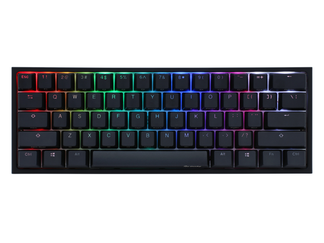 Ducky One 2 Mini Pure White Rgb Led 60 Double Shot Pbt Mechanical Keyboard Gaming Keyboards Newegg Ca