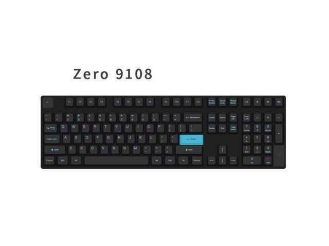 Ducky Zero 9108 Black 108 keys Full Size Wired Mechanical Gaming Keyboard Non-backlit Model - Kailh Box Red