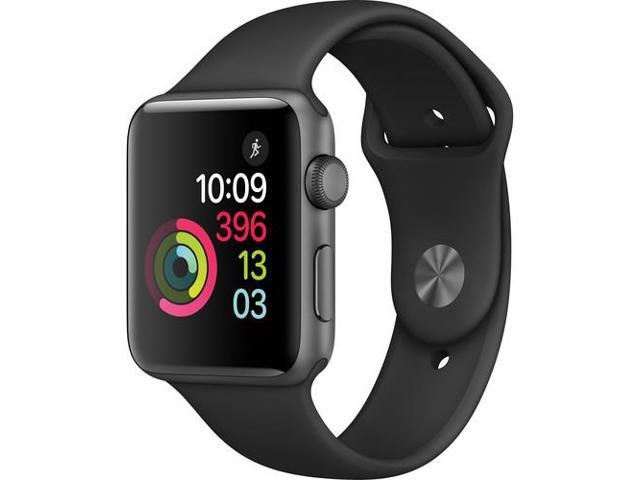 Refurbished: Apple Watch Series 2 42mm, Aluminum Case with Black Sport Band  - Newegg.com