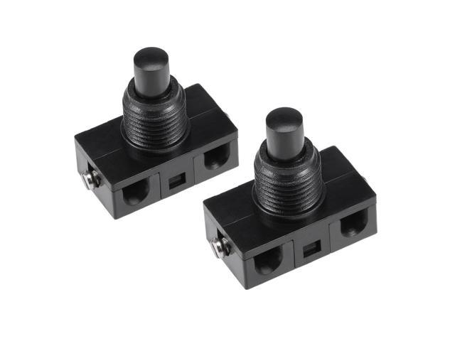 On 5 x Black Microminiature 5mm Momentary Off- Push Button SPST 0.5A 
