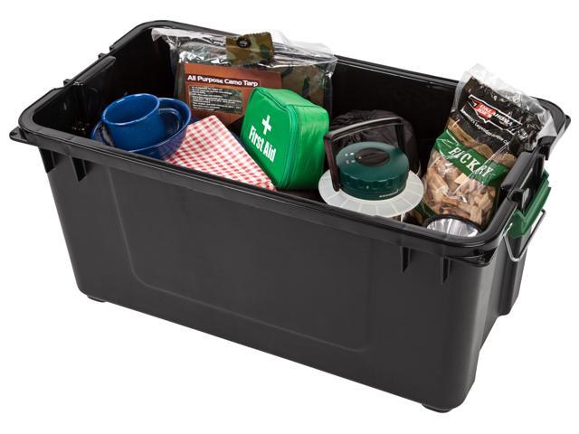 Remington Weathertight 82 Qt. Storage Tote, Black