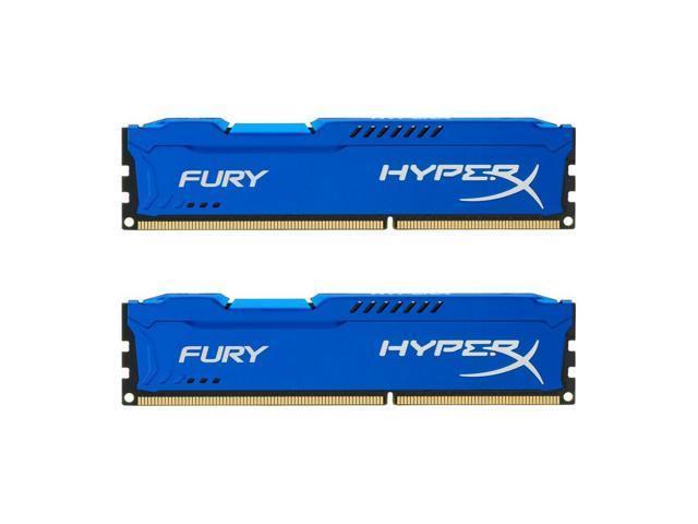 16GB Kingston HyperX FURY DDR3 PC3-12800 1600MHz CL10 Blue Dual Channel 2x8GB 