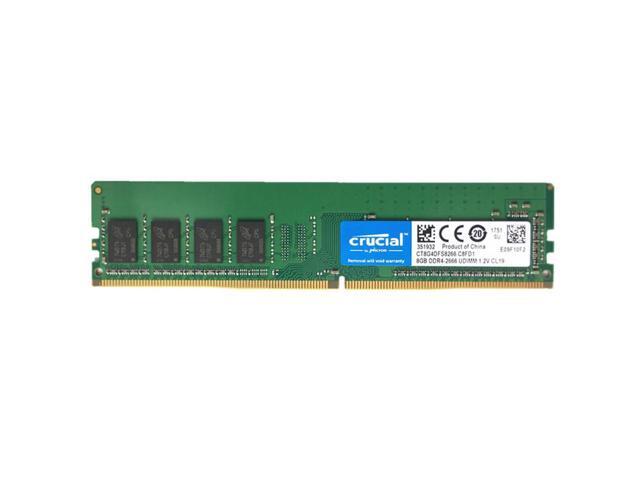 1 x 8GB Crucial 8GB Desktop Memory CL17 1.2V SR DIMM 288 DDR4 2400MHz DRAM
