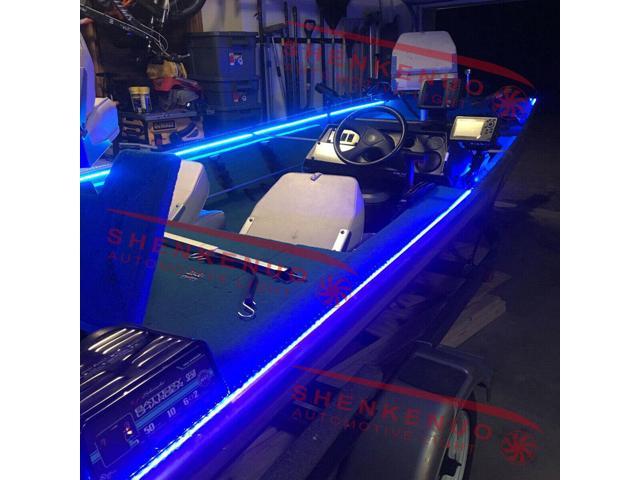 Car Suv Wireless Waterproof LED Strip Light 16ft For Boat Rv Blue Truck