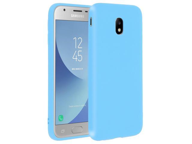 Forcell Case For Samsung Galaxy J3 17 Soft Touch Cover Silicone Case Blue Newegg Com