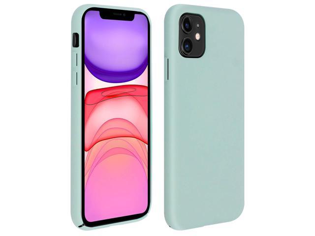 Apple Iphone 11 Silicone Semi Rigid Case Soft Touch Matte Finish Green Newegg Com