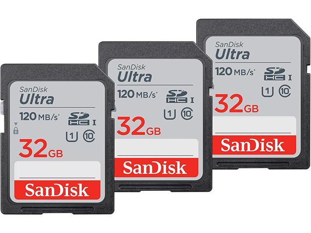 SanDisk Kit of Qty 3 x SanDisk Ultra 32GB SDHC SDSDUN4-032G-GN6IN