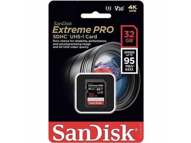 SanDisk 32GB SD Extreme pro 95MB/s U3 V30 4K 32G SDHC USH-I C10