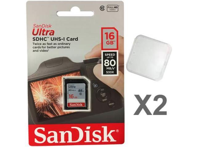 Карта памяти sandisk ultra sdhc 16gb uhs i u1 class10 sdsdunc 016g gn6in