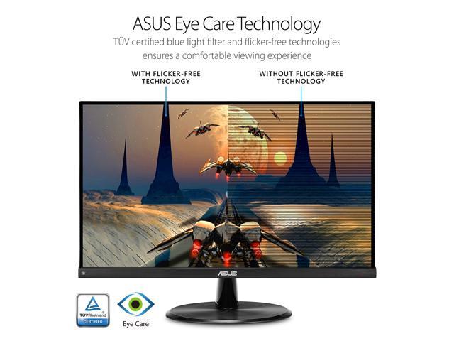 Asus Vp249qgr 23 8 Gaming Monitor 144hz Full Hd 19 X 1080 Ips 1ms Freesync Extreme Low Motion Blur Eye Care Displayport Hdmi Vga Black Newegg Com