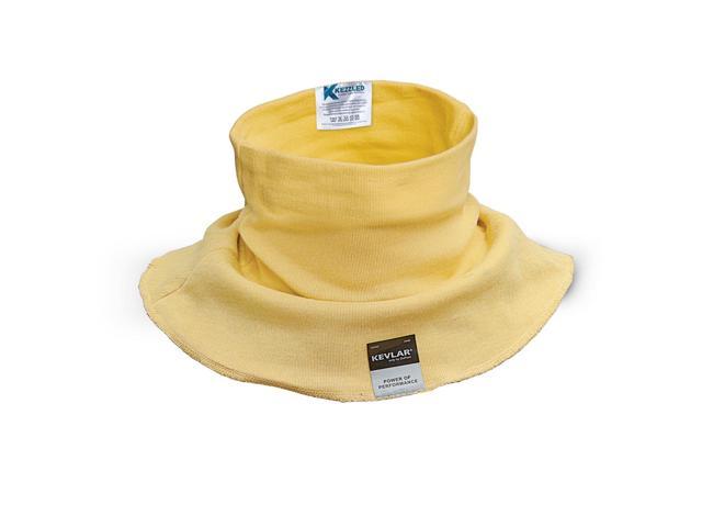 KEZZLED Kevlar Cut, Heat and Scrach Resistant Neck Protector-Neck Gaiter Made of 100% Kevlar by DuPont- [ YELLOW ]